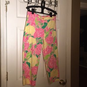 Lily Pulitzer Capri pants. 10 petite.